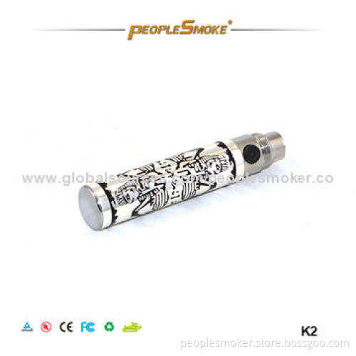 E-cigarette eGo Battery with 650, 900 and 1,100mAh Capacity, Various Colors Available